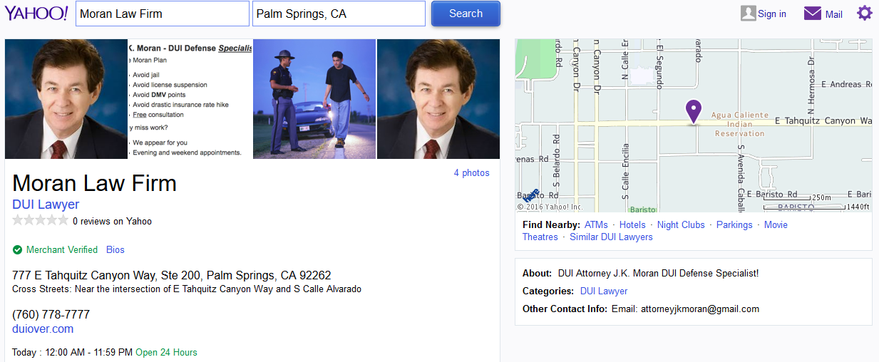 Yahoo Local | Moran Law Firm